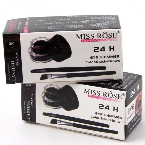 MISS ROSE gel eyeliner 2 color a set black and brown