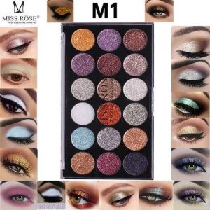Miss Rose 18 Color Matte Shimmer Eyeshadow Palette