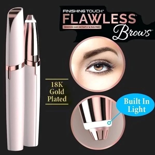Flawless Brows With 18K Gold Plated Eyebrow Hair Removal