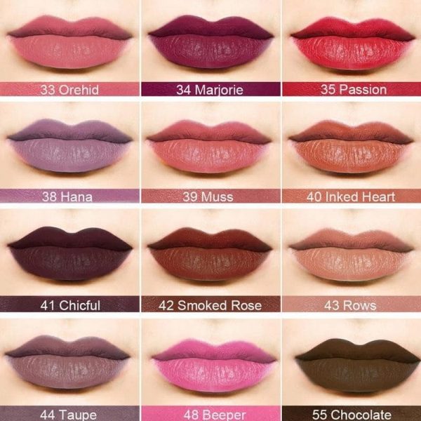 MISS ROSE Set of 6 Lipsticks Plus Liner