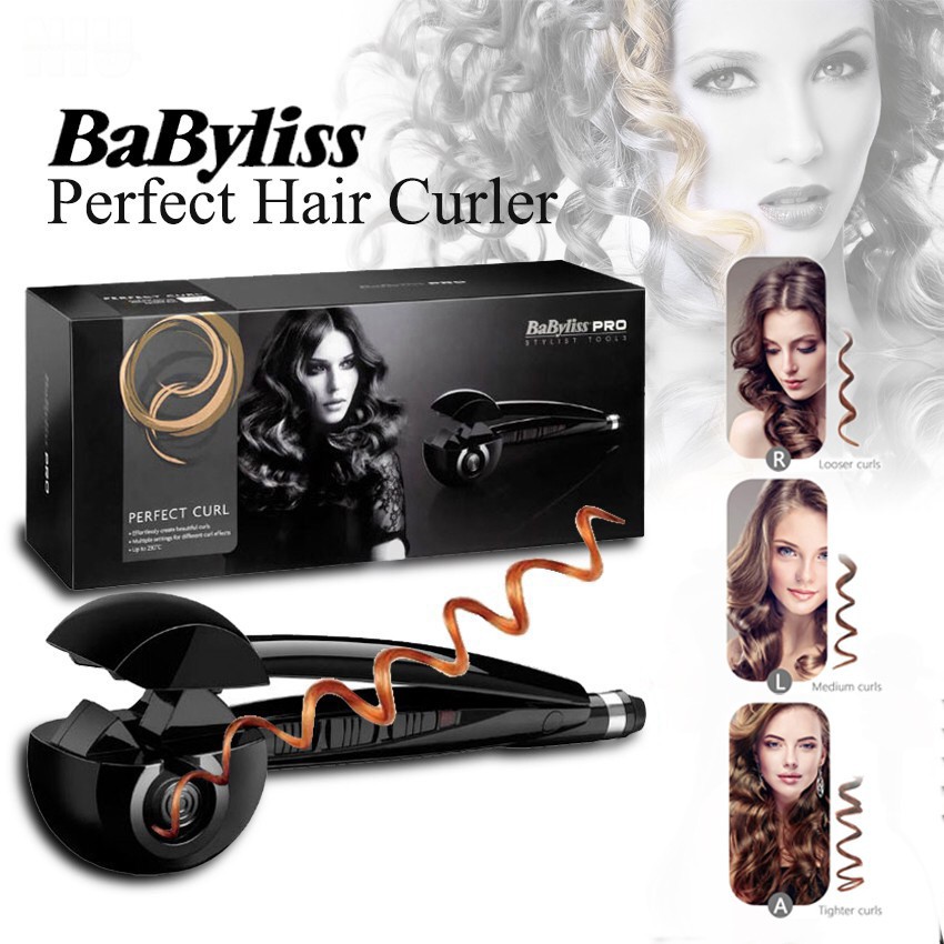 BaByliss Pro Perfect Curl Hair Curling Iron Styler Curler Machine Pakistan